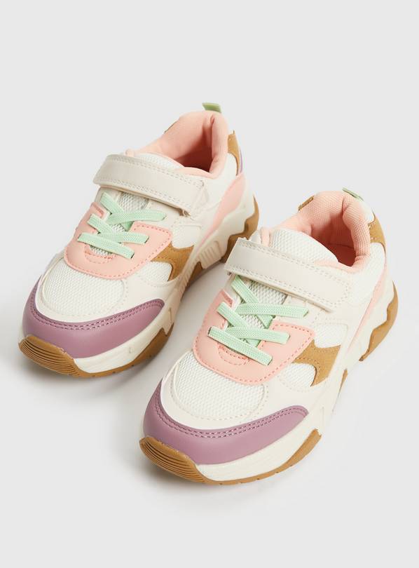 Baby pink chunky sales trainers